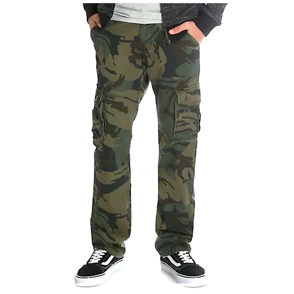 Wrangler stretch boys cargo pants size 5 regular - Picture 1 of 4